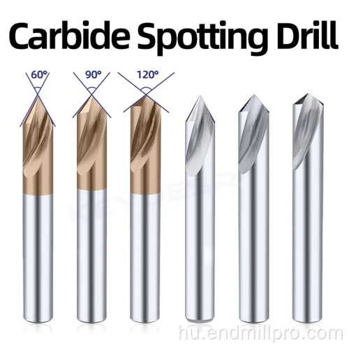 Carbide CNC Drill Bit Spot fúró fémhez